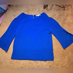 Green Envelope Blue‎ Blouse